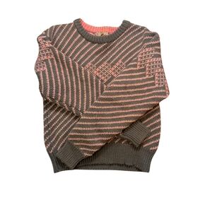 Vintage Donner Mountain M W's Sweater 100% Wool Geometric Nordic Winter Ski 90s